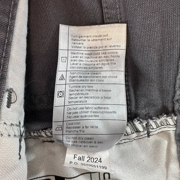 Carhartt Pants Men's 30x30 Gray Rugged Flex Relaxed Fit Canvas Work BN2517-M - Picture 7 of 9